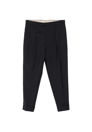 Berwich Chiaia pleated cuffed trousers - Blue