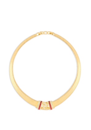 Christian Dior Pre-Owned CD necklace - Gold