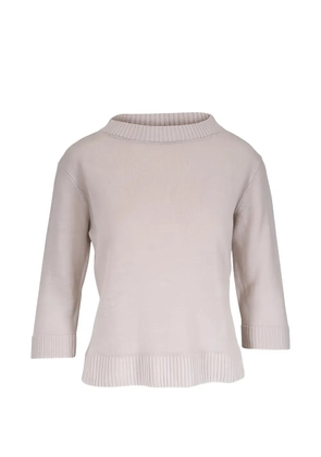 Kinross Cashmere three-quarter sleeve sweater - Grey