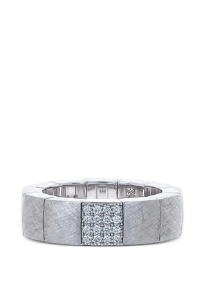 Roberto Demeglio Scacco diamond stretch ring - Silver