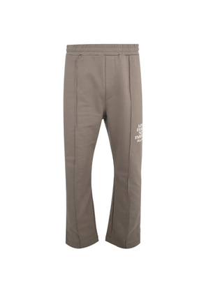 Family First elasticated-waist track pants - Neutrals