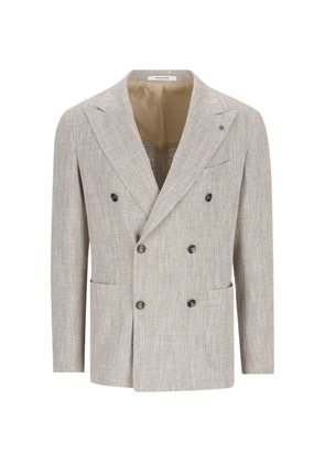 Tagliatore double-breasted button blazer - Neutrals