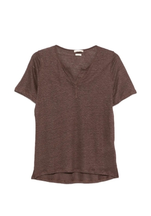 YERSE V-neck T-shirt - Brown