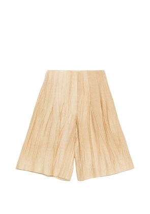 YERSE pleated shorts - Neutrals