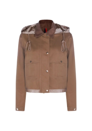 Moncler Aconitum hooded pocket jacket - Brown