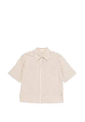 YERSE striped chest-pocket shirt - Neutrals