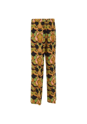 ETRO floral palazzo pants - Black