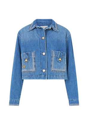 Camilla Milla Hum Of Alhambra cropped jacket - Blue