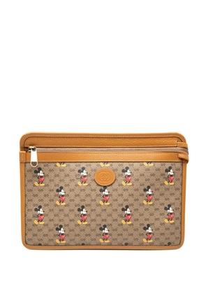 Gucci Pre-Owned 2000-2015 Disney Micro GG Supreme Mickey Mouse clutch bag - Brown
