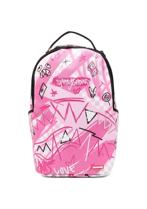 Sprayground Broken Hearts Club graphic-print backpack - Pink