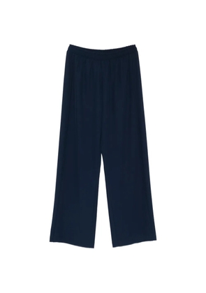 IMPERIAL elasticated-waistband palazzo pants - Blue