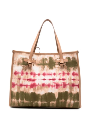 GIANNI CHIARINI Marcella tie dye shoulder bag - Neutrals