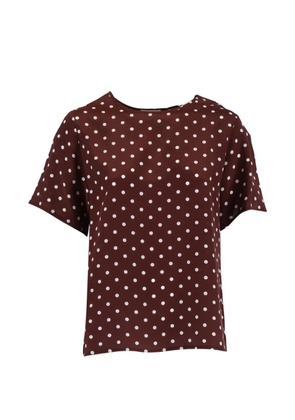 P.A.R.O.S.H. polka dot blouse - Brown
