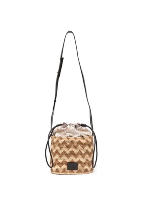 Missoni zig-zag top handle bucket bag - Neutrals