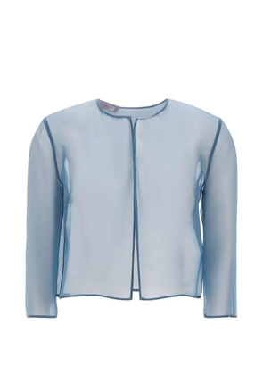 Max Mara boxy sheer jacket - Blue