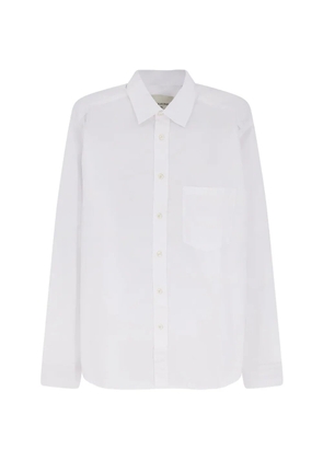 WALK IN PARIS logo-embroidered pocket shirt - White