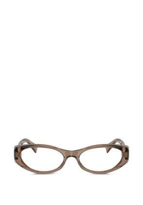 Miu Miu Eyewear oval-frame glasses - Brown