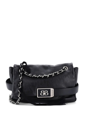 Balenciaga Pre-Owned Modu Chain Flap Bag Leather Medium shoulder bag - Black