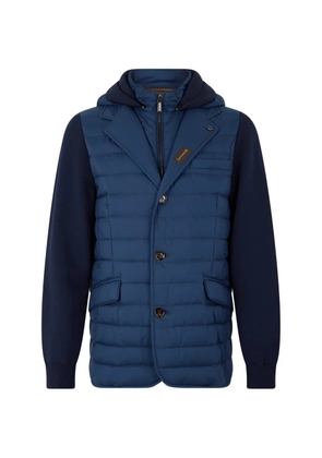 Moorer padded hooded jacket - Blue