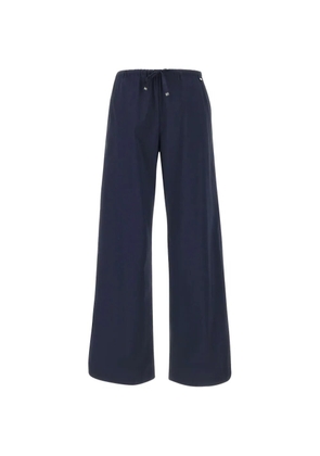 Herno elasticated wide-leg trousers - Blue