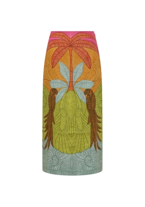 FARM Rio printed maxi skirt - Green