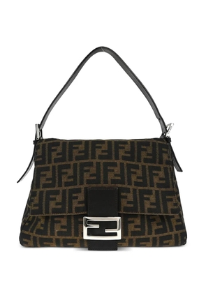 Fendi Pre-Owned 1990s Zucca canvas shoulder bag - Black