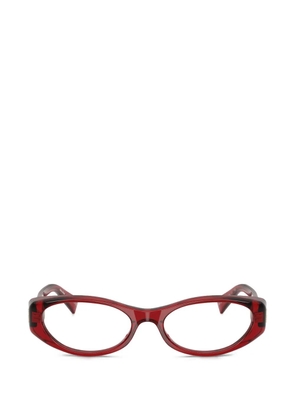 Miu Miu Eyewear oval frame glasses - Red