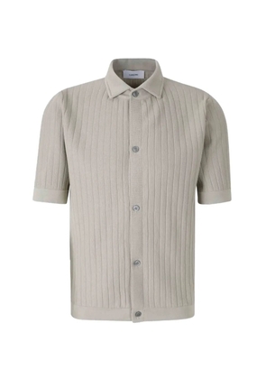 Lardini buttoned ribbed shirt - Grey