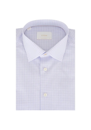 Eton checked shirt - Blue