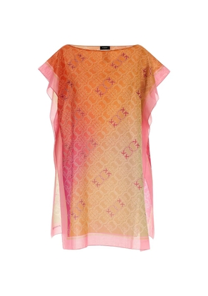 PINKO polka bird beach cover-up - Orange