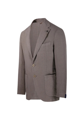 Santaniello buttoned pocket blazer - Grey