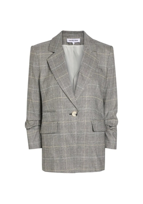 Veronica Beard check-pattern blazer - Black