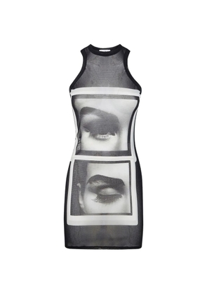 Jean Paul Gaultier photograph-print mini dress - Black