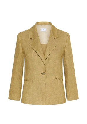Marella button flax blazer - Neutrals