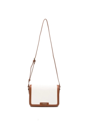 CAFèNOIR logo-plaque cross body bag - Neutrals