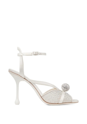 Jimmy Choo Sarai crystal-embellished sandals - Silver