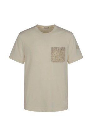 Moncler paisley-pocket cotton T-shirt - White