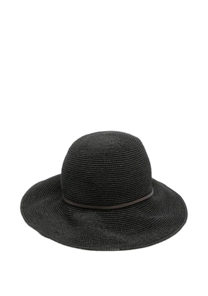 Peserico woven cloche hat - Black