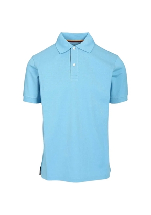 Paul Smith artist stripe polo shirt - Blue