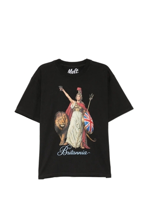 Melt graphic-print T-shirt - Black