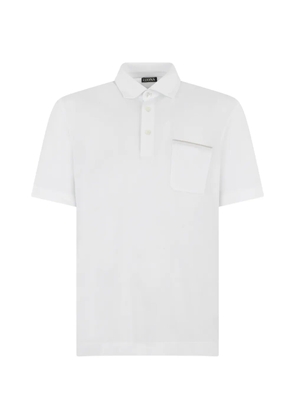 Zegna patch-pocket polo shirt - White