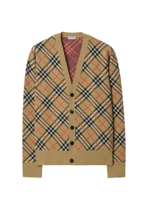 Burberry check cardigan - Neutrals