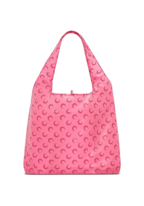 Marine Serre moon-pattern tote bag - Pink