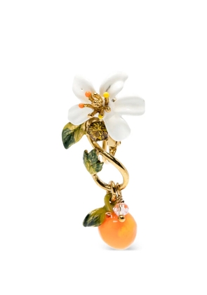 LES NEREIDES flower-motif earrings - Gold