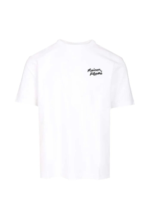 Maison Kitsuné logo-embroidered T-shirt - White