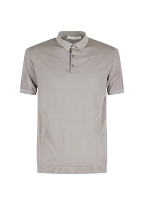 l.b.m. ribbed polo shirt - Grey