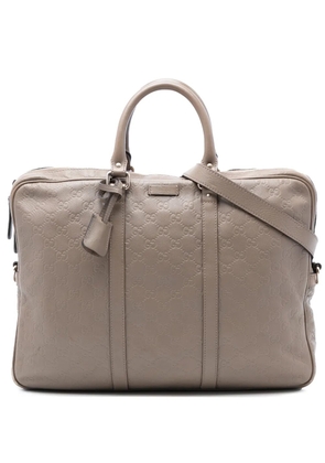 Gucci Pre-Owned 2016-2025 Guccissima business bag - Brown