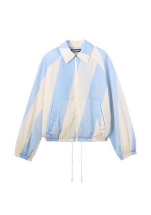 Jacquemus striped zip jacket - Blue