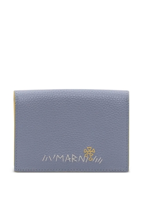 Marni trifold leather wallet - Blue
