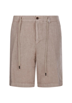 Myths drawstring buttoned shorts - Neutrals